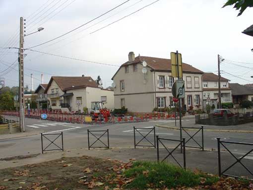 Le carrefour actuel Verrerie Sophie